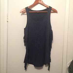 Rock & Republic tank with fringe sides